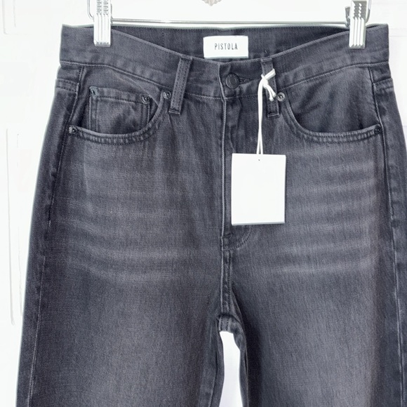 PISTOLA ALEXA HIGH RISE FLARE JEANS WITH SLIT - Picture 6 of 14